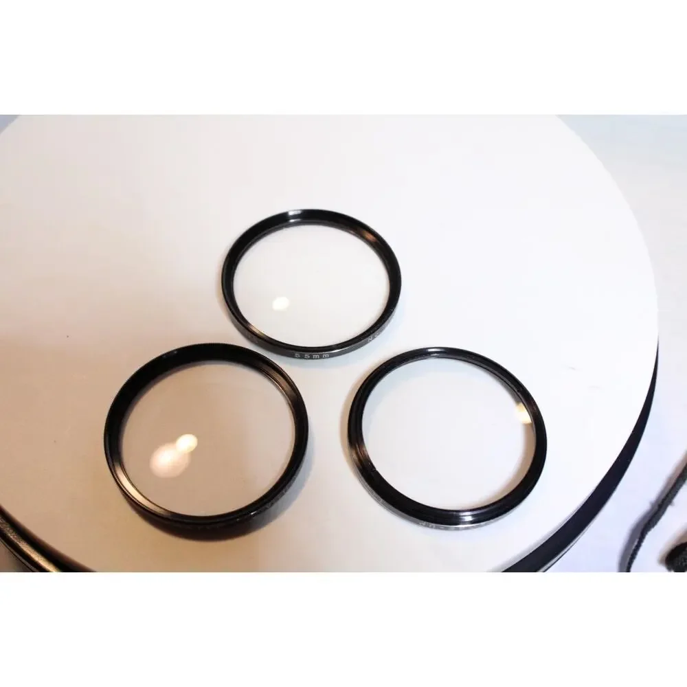 Vintage Vivitar Close-Up Lens Set 55mm +1 +2 +4 Macro Filters Japan with Box
